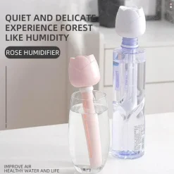Tragbarer USB-Luftbefeuchter - Mini-Rosen-Aroma-Diffusor