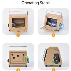 Tragbarer, verstellbarer Campingkocher – Kompakter Außenheizer