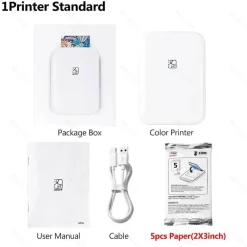 Tragbarer WLAN-Farbfotodrucker MT53 – kompakt, kabellos und einfach zu bedienen