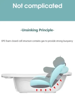 Tragbares Baby-Duschekissen für Neugeborene – Komfortsitz für Kleinkinder