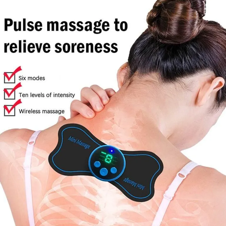 Tragbares elektrisches Mini-Nacken- und Körpermassagegerät – Gerät zur Schmerzlinderung