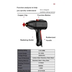 Tragbares elektrisches Schweißgerät - Smart Digital Welder