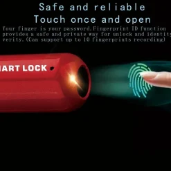 Tragbares Mini-Diebstahlschutzschloss – Smart-Touch-Sicherheitsgerät