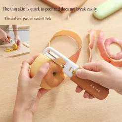 Tragbares Mini-Schälmesser 3-in-1 – vielseitiges Küchenwerkzeug