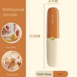 Tragbares Mini-Schälmesser 3-in-1 – vielseitiges Küchenwerkzeug