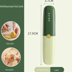 Tragbares Mini-Schälmesser 3-in-1 – vielseitiges Küchenwerkzeug