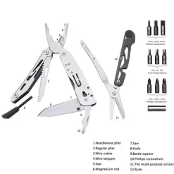 Tragbares Multifunktionswerkzeug – Kompaktes Camping-Notfallwerkzeug