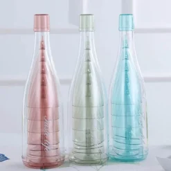 Tragbares Reise-Weinglas-Set – zusammenklappbare Flasche und Gläser