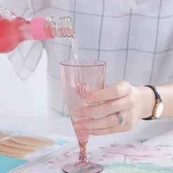 Tragbares Reise-Weinglas-Set – zusammenklappbare Flasche und Gläser