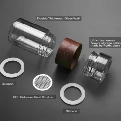 Tragbares Tee-Ei – praktisches Aufbrühgerät aus Glas für Teeliebhaber