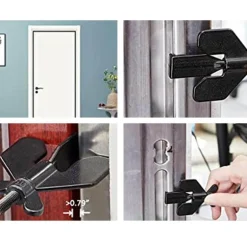 Tragbares Türstopperschloss – Sicherheitsgerät für unterwegs