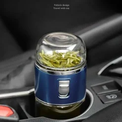 Tragbares, umweltfreundliches Tee-Ei aus Doppelglas