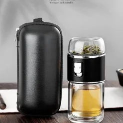 Tragbares, umweltfreundliches Tee-Ei aus Doppelglas