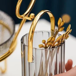 Tragbares Vorratsglas für Dessertgabeln und -löffel – Küchenorganizer aus Glas