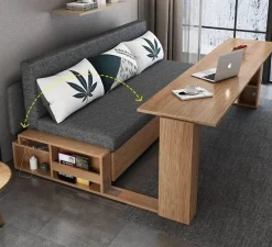 Transformable Sofa Bed - Modern Foldable Wooden Design