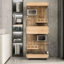 Transparent Wood Pet House - Dreamscape Panoramic Design
