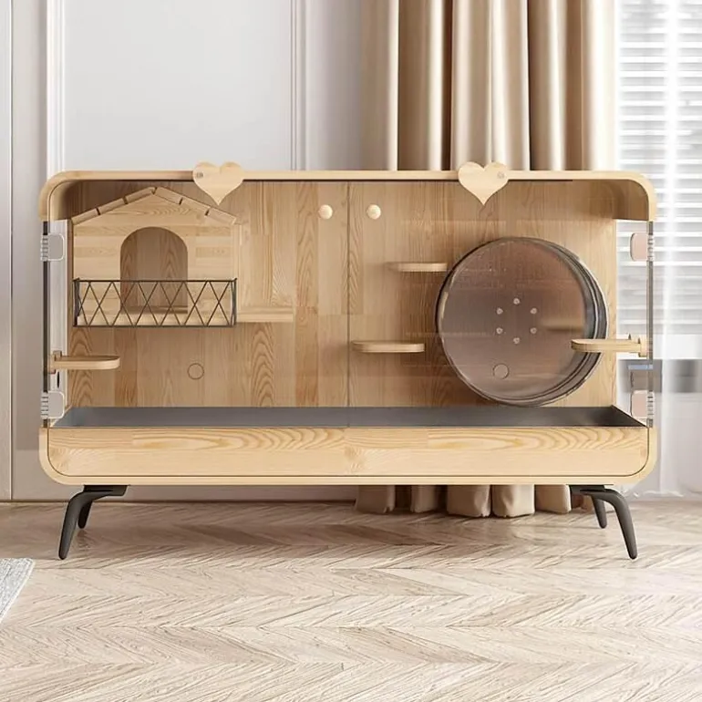 Transparent Wood Pet House - Dreamscape Panoramic Design