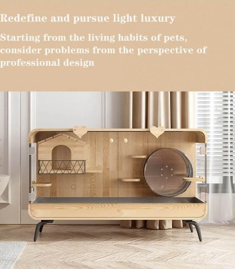 Transparent Wood Pet House - Dreamscape Panoramic Design