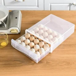Transparente Eierschublade – Kühlschrank-Organizer-Behälter für Eier