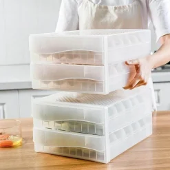 Transparente Eierschublade – Kühlschrank-Organizer-Behälter für Eier
