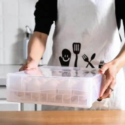 Transparente Eierschublade – Kühlschrank-Organizer-Behälter für Eier