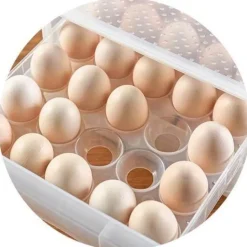 Transparente Eierschublade – Kühlschrank-Organizer-Behälter für Eier
