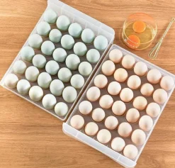 Transparente Eierschublade – Kühlschrank-Organizer-Behälter für Eier