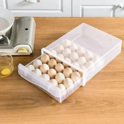 Transparente Eierschublade – Kühlschrank-Organizer-Behälter für Eier