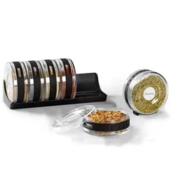 Transparente Gewürzbehälter - Salz- und Pfefferstreuer mit Mühle