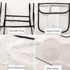 Transparente, wasserdichte Kochschürze – Küchen-Kochzubehör