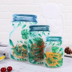 Transparente, wiederverwendbare Aufbewahrungsbeutel – Umweltfreundliche Glas-Organizer