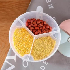 Transparenter Blumen-Küchenvorratsbehälter - Versiegelter Lebensmittelbehälter