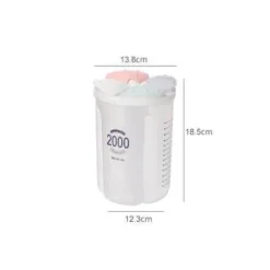 Transparenter Blumen-Küchenvorratsbehälter - Versiegelter Lebensmittelbehälter