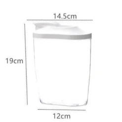 Transparenter Blumen-Küchenvorratsbehälter - Versiegelter Lebensmittelbehälter