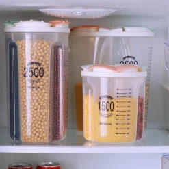 Transparenter Blumen-Küchenvorratsbehälter - Versiegelter Lebensmittelbehälter