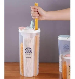 Transparenter Blumen-Küchenvorratsbehälter - Versiegelter Lebensmittelbehälter