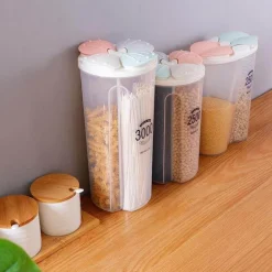 Transparenter Blumen-Küchenvorratsbehälter - Versiegelter Lebensmittelbehälter