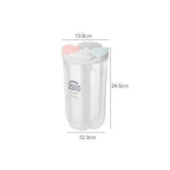 Transparenter Blumen-Küchenvorratsbehälter - Versiegelter Lebensmittelbehälter