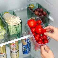 Transparenter doppellagiger Aufbewahrungskorb - durchsichtiger stapelbarer Organizer