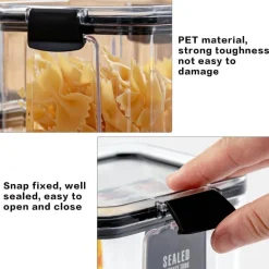 Transparenter Getreidevorratsbehälter – luftdichter Lebensmittel-Organizer