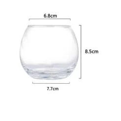 Transparenter Kaffeebecher aus Glas – 400 ml für die Verwendung in der Hausbar