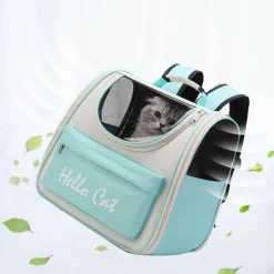 Transparenter Katzentrage-Rucksack - Atmungsaktive Reisetasche für Haustiere