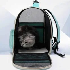 Transparenter Katzentrage-Rucksack - Atmungsaktive Reisetasche für Haustiere
