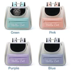 Transparenter Katzentrage-Rucksack - Atmungsaktive Reisetasche für Haustiere