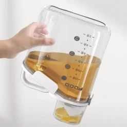 Transparenter Lebensmittelaufbewahrungsspender - Messbehälter für den Küchengebrauch