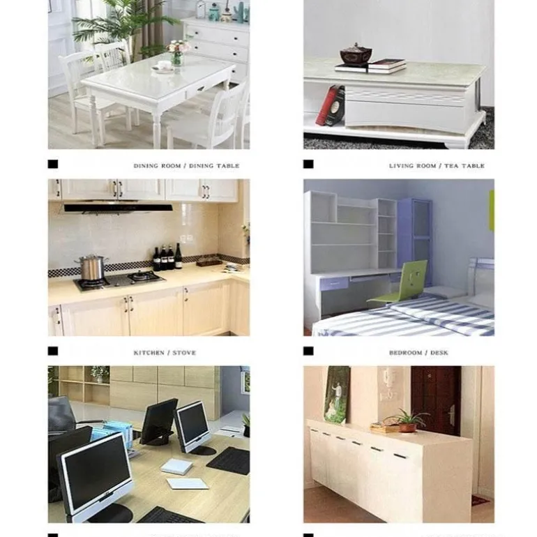 Transparenter, mattierter PVC-Tischschutz – durchsichtige Tischdecke