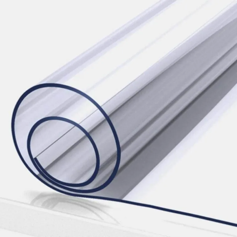 Transparenter, mattierter PVC-Tischschutz – durchsichtige Tischdecke