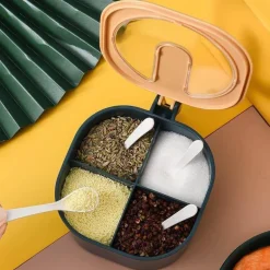 Transparentes Gewürz-Vorratsglas – Behälter zur einfachen Organisation