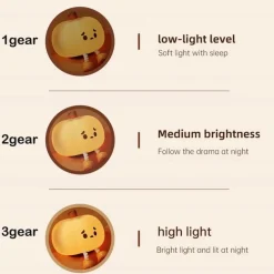 Traurige Kürbis-Touch-Sensor-Lampe - Halloween-Dekor