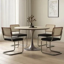 Travertin Esstisch - Eleganter Natursteintisch